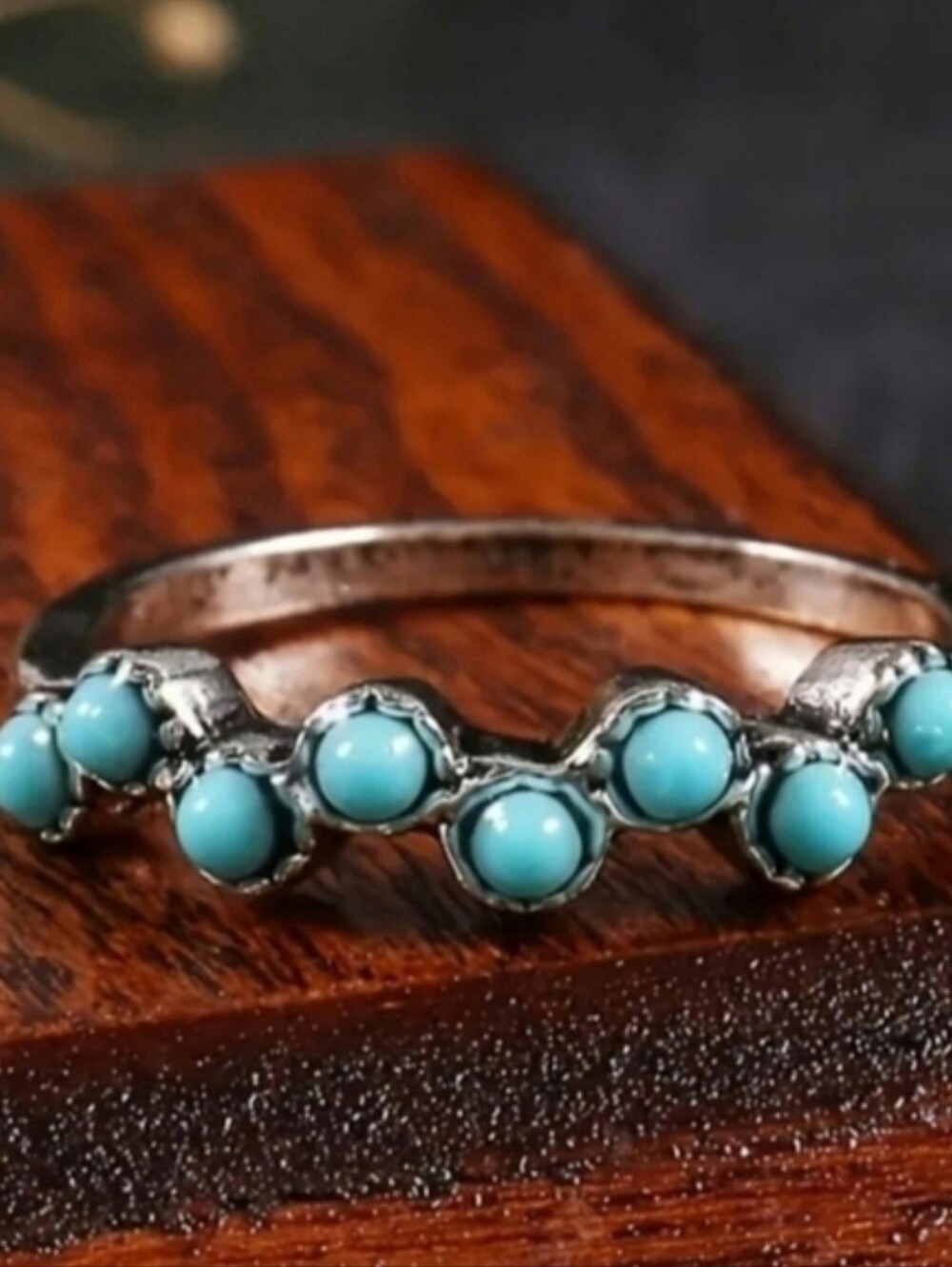 Turquoise Stack Ring - Picture 1 of 5